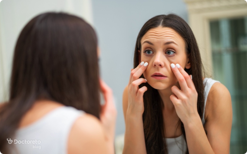 8 روش خانگی رفع گودی زیر چشم و دلایل فرورفتگی چشم