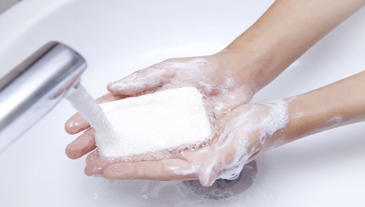 شستن دست ها با صابون به حفظ سلامت کمک می کند.