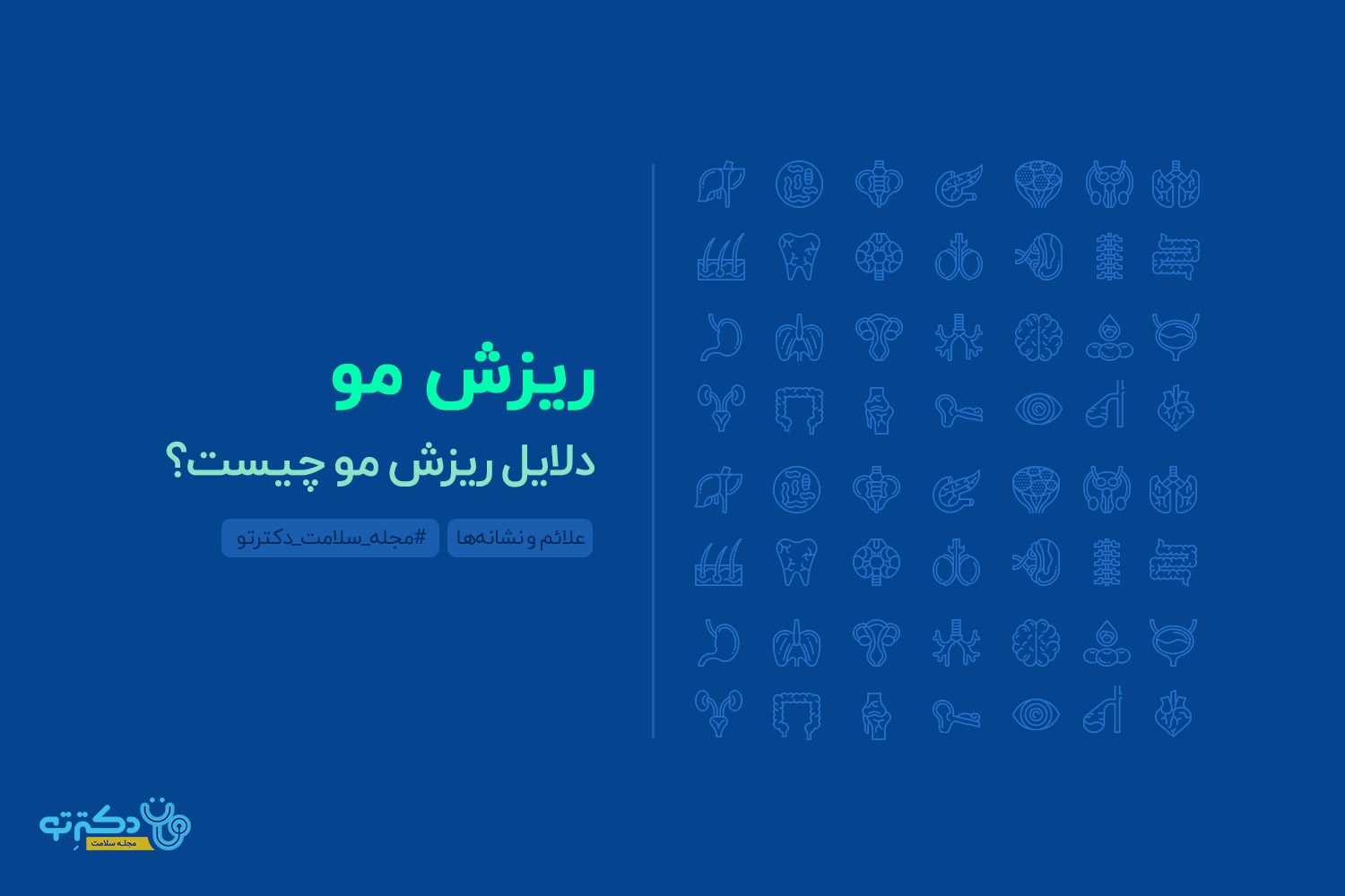 ریزش مو دلایل ریزش مو