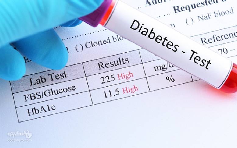 مقایسه نتایج آزمایش قند خون در افراد دیابتی و غیردیابتی