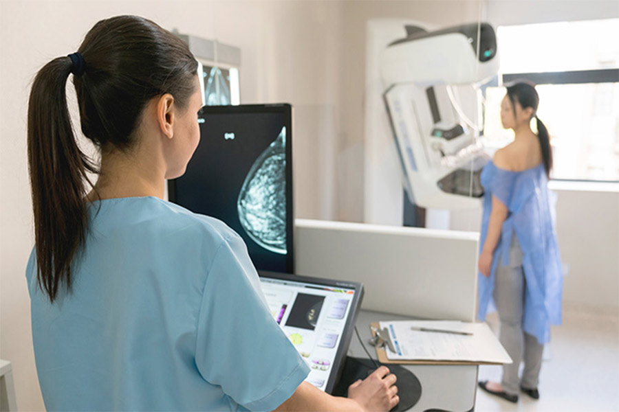 ماموگرافی برای تشخیص سرطان