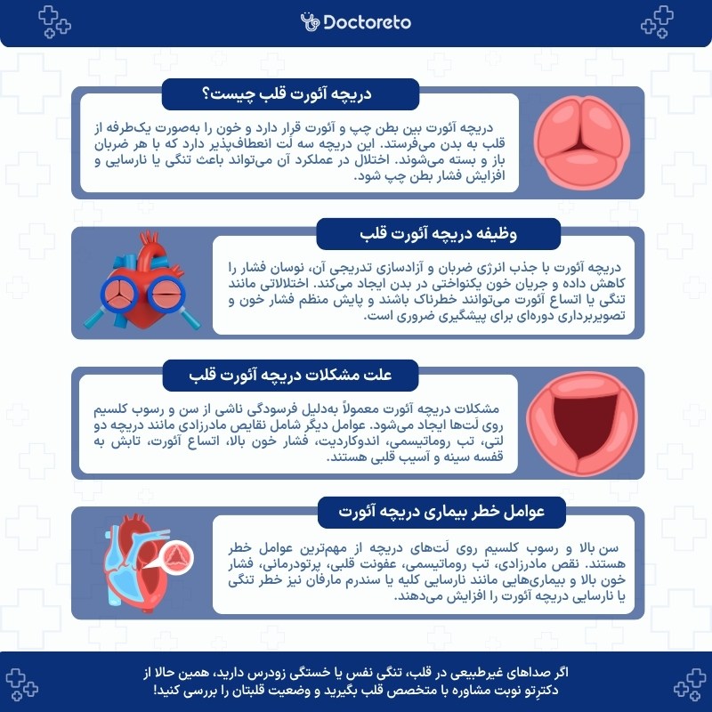اینفوگرافی دریچه آئورت قلب