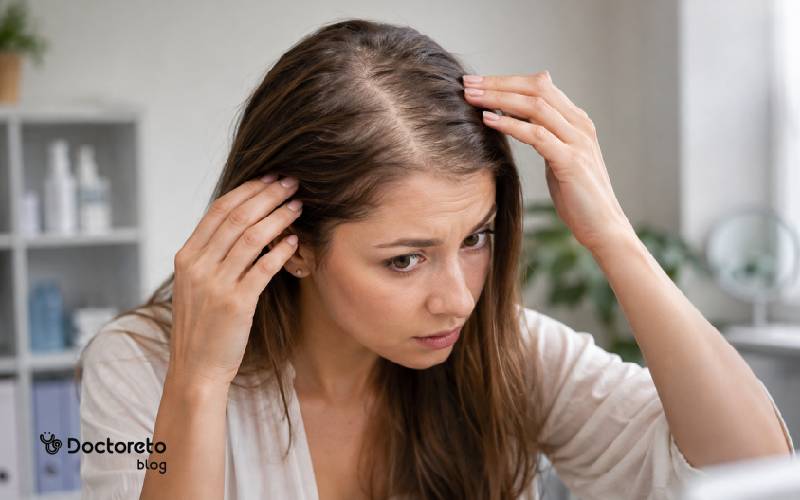 ریزش مو در خانم ها و استرس و اضطراب
