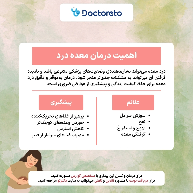 اینفوگرافی معده درد
