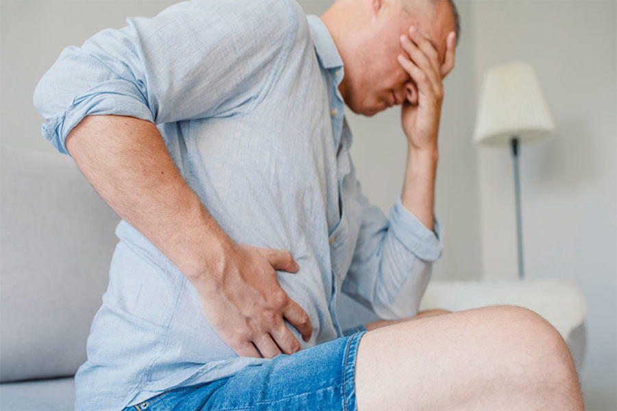 Cause of abdominal pain