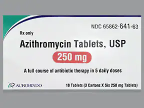 آزیترومایسین 250 قرص و کپسول دارد.