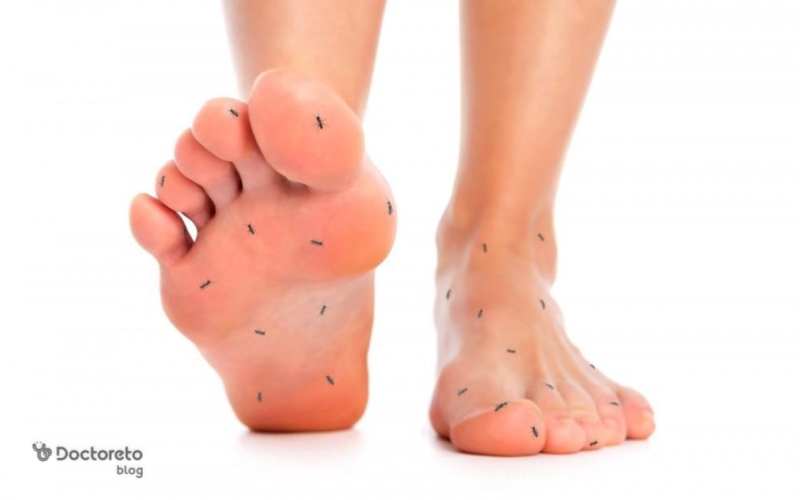 حس گزگز مانند نوروپاتی در پا