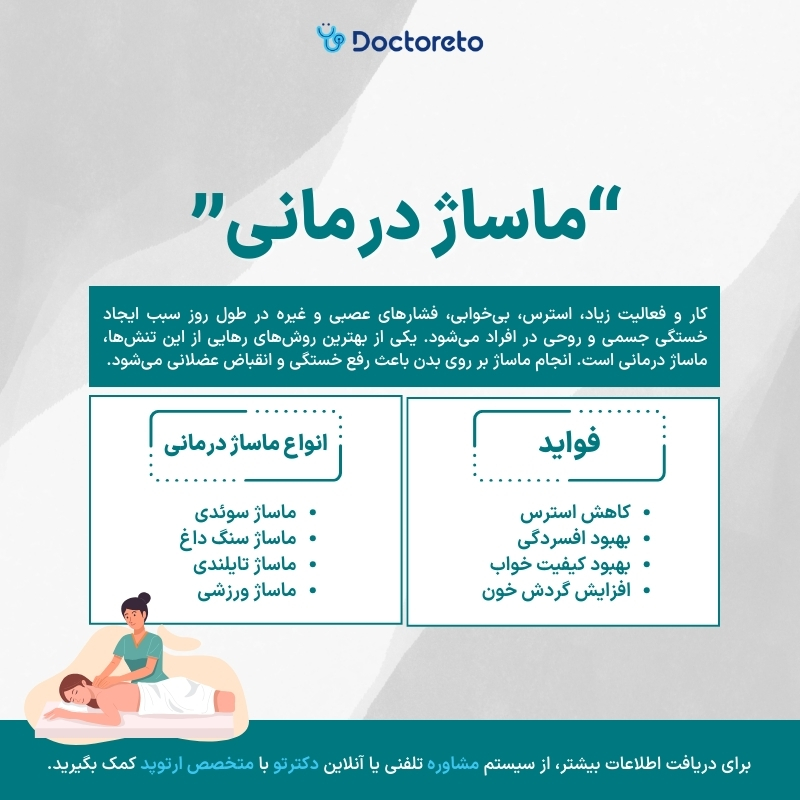 اینفوگرافی ماساژ درمانی