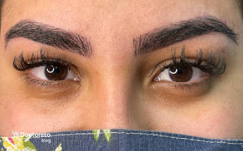 مژه موقت عروسکی