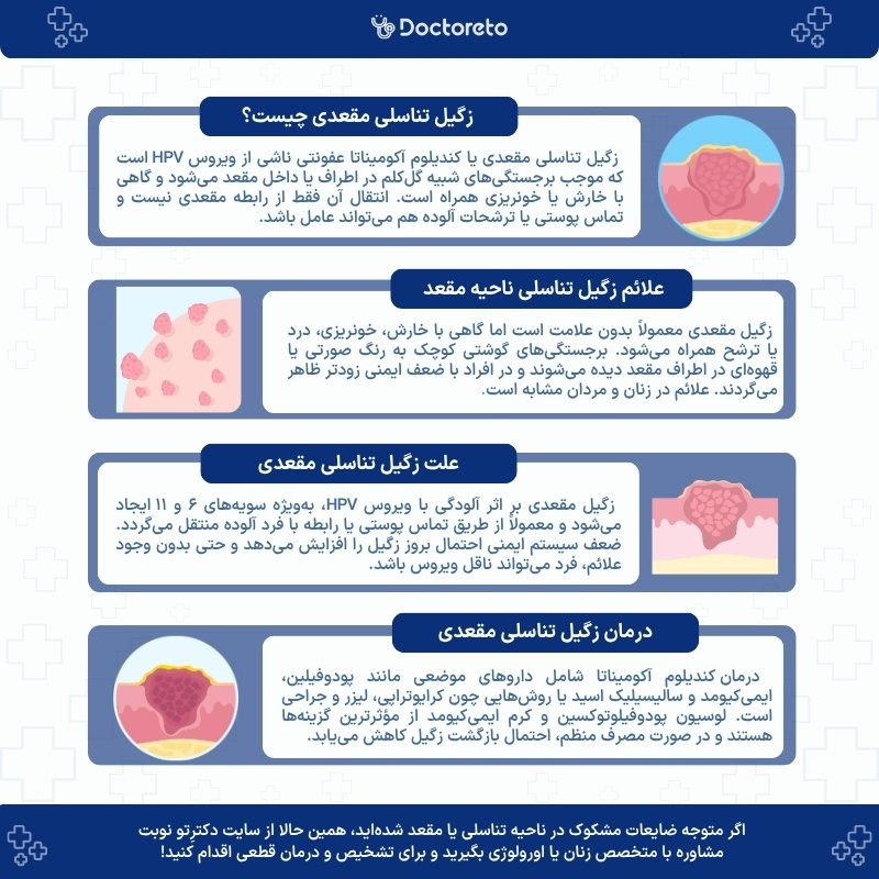 اینفوگرافی زگیل تناسلی مقعدی