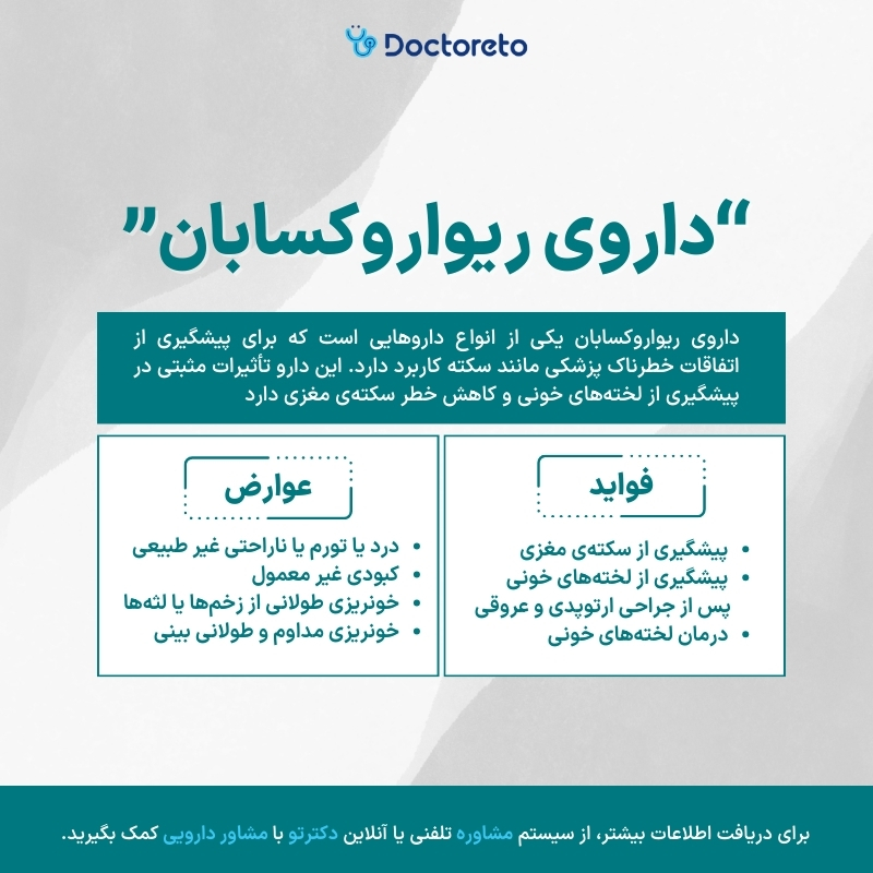 اینفوگرافی داروی ریواروکسابان