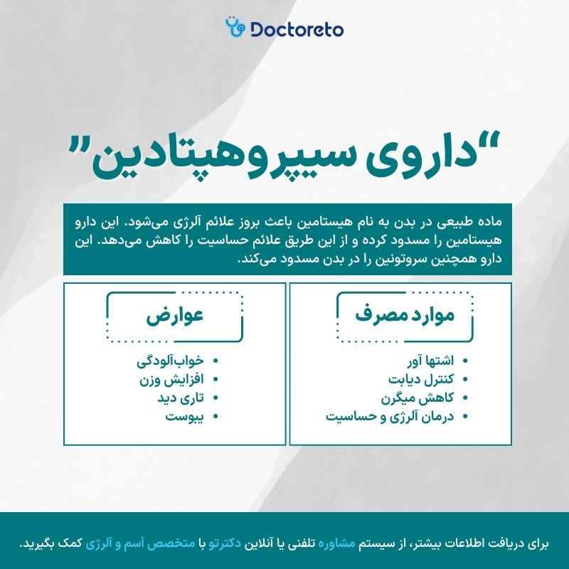 اینفوگرافی داروی سیپروهپتادین