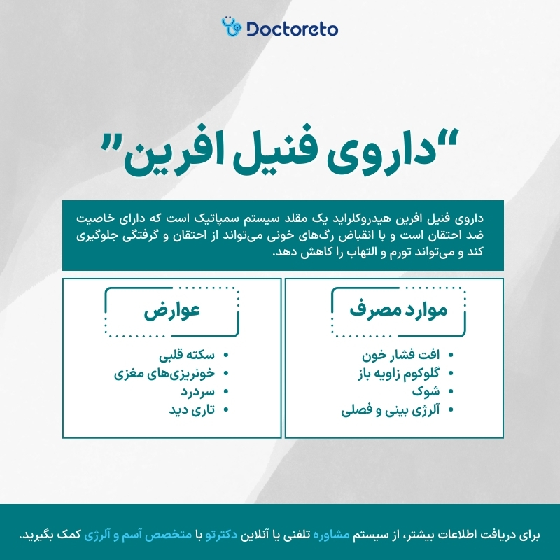 اینفوگرافی داروی فنیل افرین