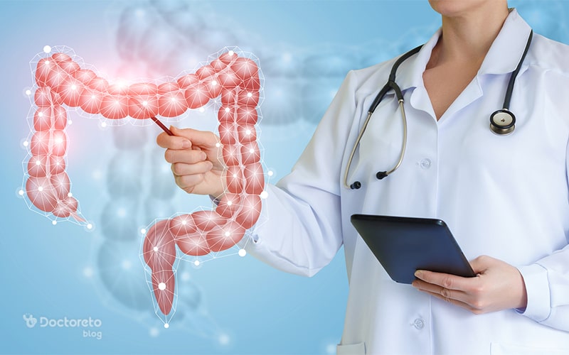 مدفوع باریک در سرطان روده بزرگ ممکن است دیده شود.