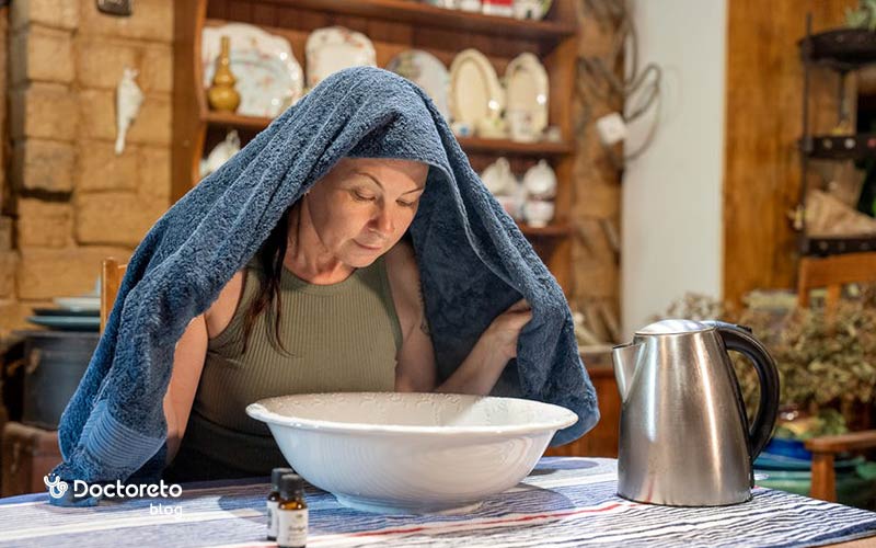 روغن اکالیپتوس برای گرفتگی بینی مفید است.