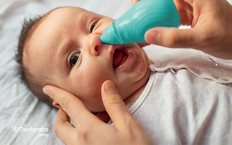 کدام قطره برای گرفتگی بینی نوزاد مفید است؟