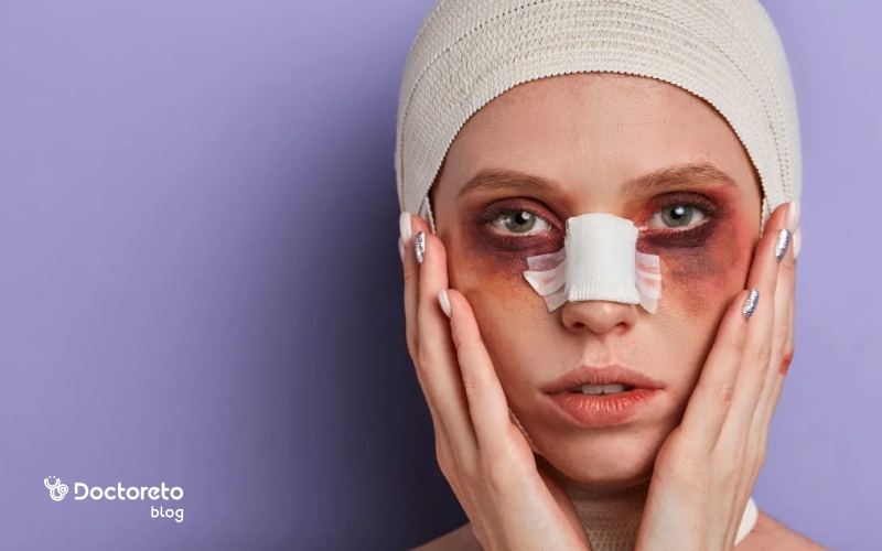 چه زمانی کبودی بعد از عمل بینی خطرناک است؟