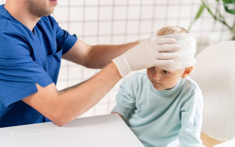 ورم سر کودک در اثر ضربه