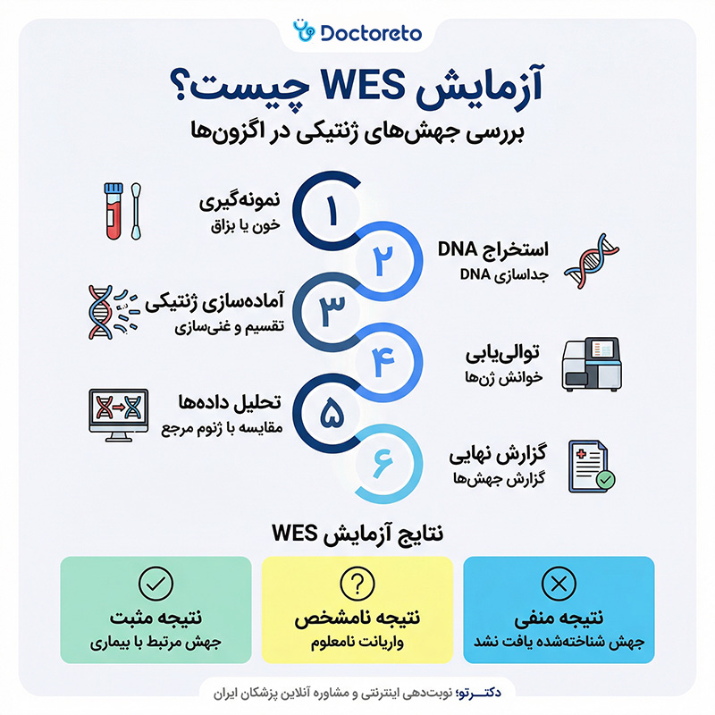 اینفوگرافیک آزمایش wes