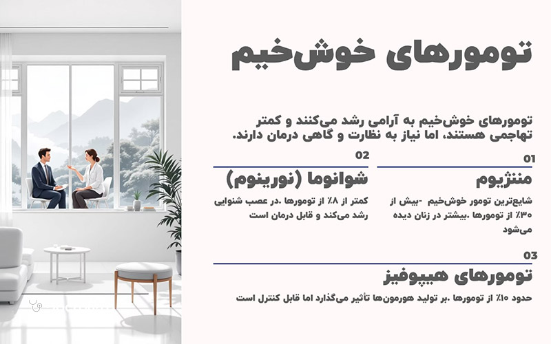 سرطان‌های اولیه مغز از نوع خوش خیم چند نوع است؟