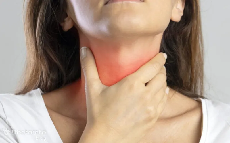 تورم گردن از علائم لوزه است.