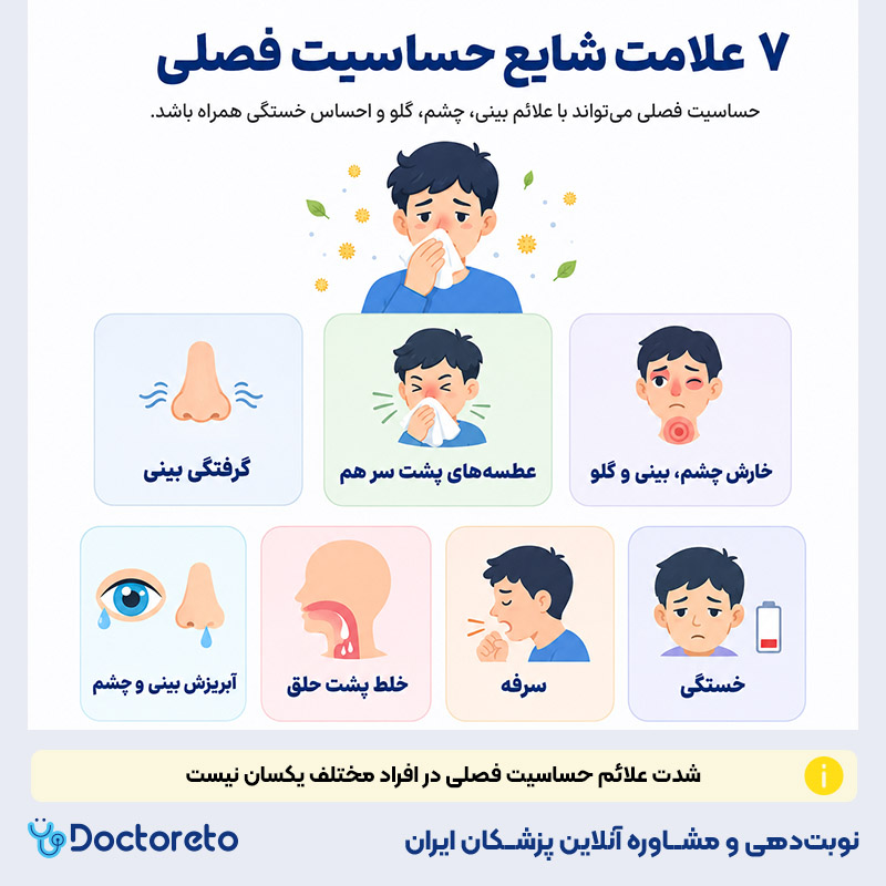 اینفوگرافیک حساسیت فصلی