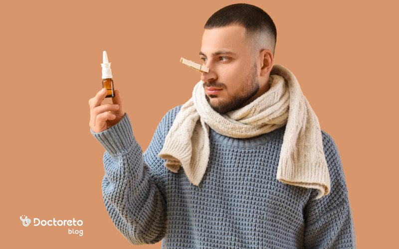 اسپری سدیم کلراید برای ابریزش بینی تجویز می‌شود؟