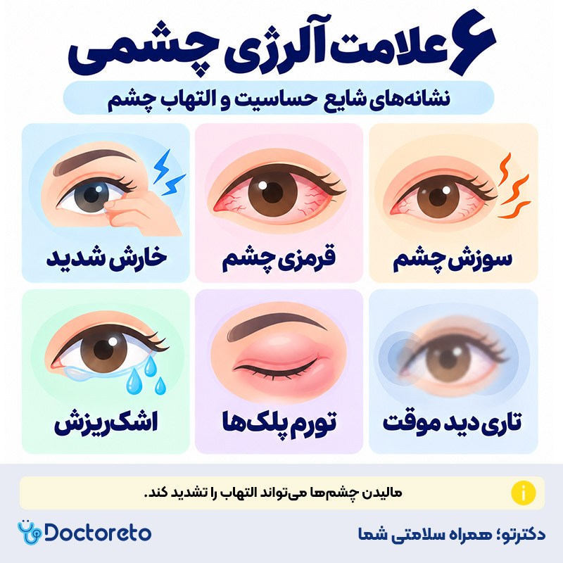 اینفوگرافی آلرژی چشمی
